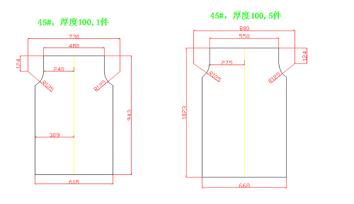 45#厚鋼板100mm保證材質(zhì)零割廠家