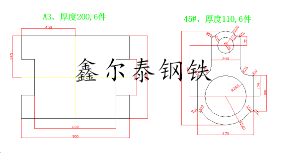 q345b鋼板零割預(yù)埋件價(jià)格