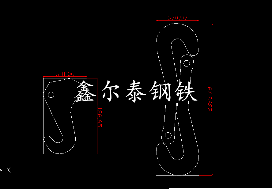 42crmo合金板下料吊索圖形